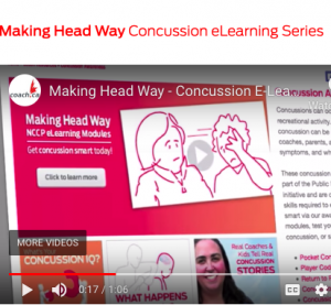 Screen capture of one slide from Making Head Way e-learning course